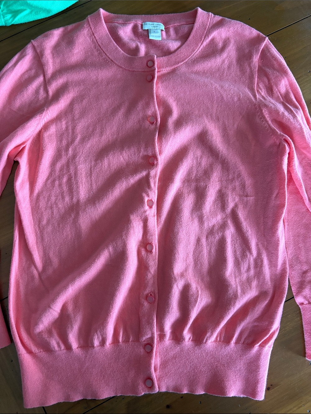 J. Crew set bundle 2 Clare Button-Front Cardigan sweaters size large VGUC - Picture 4 of 5